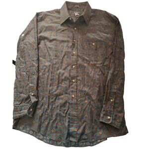 Vintage Burberrys Button Down Shirt Mens XL Made in USA 80s Knight Logo